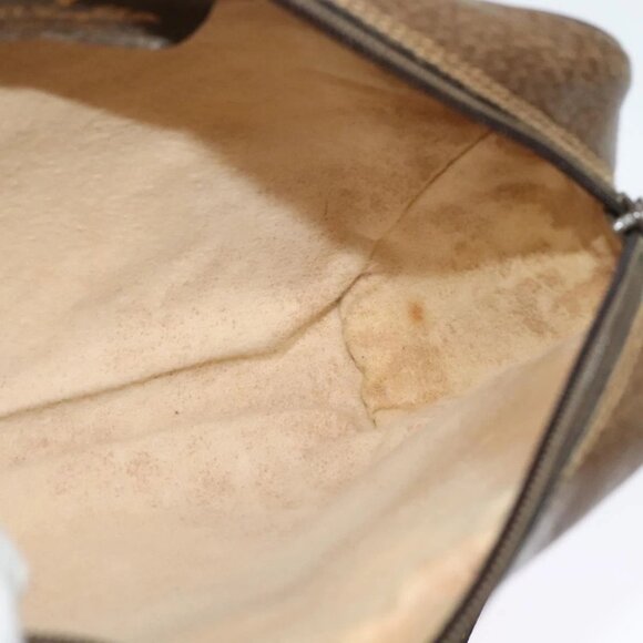 GUCCI GG Supreme Web Sherry Line Bag PVC Beige Gold 904 02 004 Auth 137440 - Picture 12 of 16